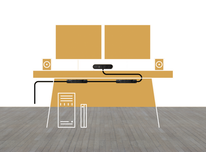 3inOne Above + Below Desk Kit